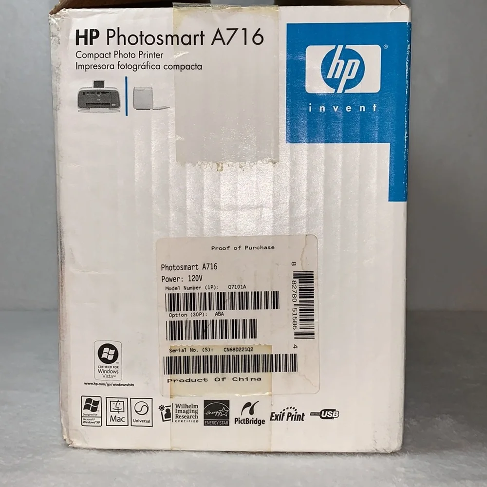 HP A716 Photosmart Compact Photo Printer *NEW*